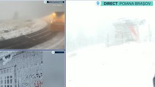 VIDEO Iarna a venit &icirc;n forță &icirc;n zonele montane din Rom&acirc;nia. Drumarii, nevoiți să intervină pe Transfăgărășan și Transalpina