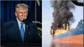 Șapte nave &icirc;n flăcări &icirc;n Str&acirc;mtoarea Ormuz. SUA retrag personalul diplomatic din Arabia Saudită. Trump, pregătit de atac?