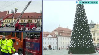 A fost amplasat bradul de Crăciun &icirc;n Sibiu