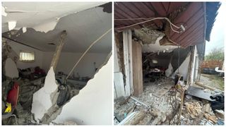 Explozie puternică &icirc;n Prahova! Un bărbat a suferit arsuri și casa i-a fost distrusă
