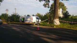 Azi dimineata, locul accidentului fusese curatat