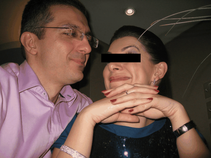 Dan Condrea alaturi de cea care, duminica, a ramas vaduva, Uliana