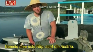 Turist austriac, salvat de Politia de Frontiera pe Dunare!