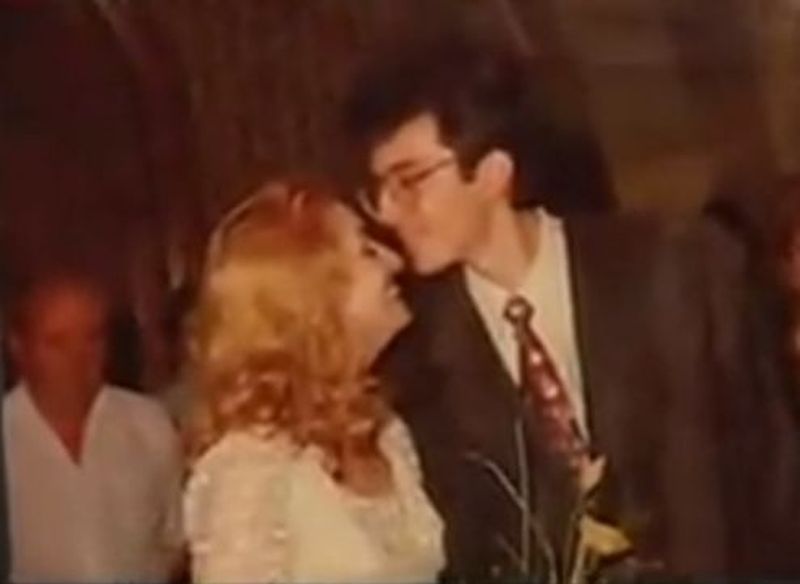 Fotografie de la nunta lui Dan Condrea cu prima sa sotie, Laura