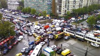 Restrictii de trafic in Bucuresti din cauza mitingului profesorilor