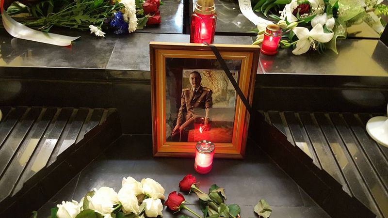 Capela Crematoriului a fost plina de flori (imagini: Liliana Minca)