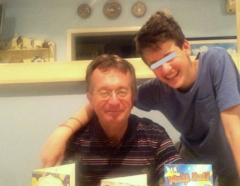 Martyn Birchall si Andrew, la implinirea varstei de 14 ani