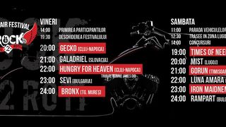A cincea editie a festivalului "Rock pe 2 roti" are loc weekendul acesta la Lugoj. Ce trupe vor concerta