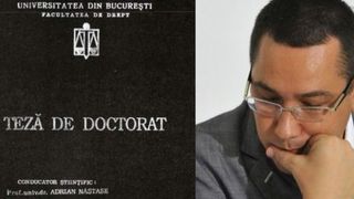CNATDCU mentine verdictul de plagiat in cazul tezei de doctorat a lui Victor Ponta. Comisia a de experti a respins contestatia fostului premier