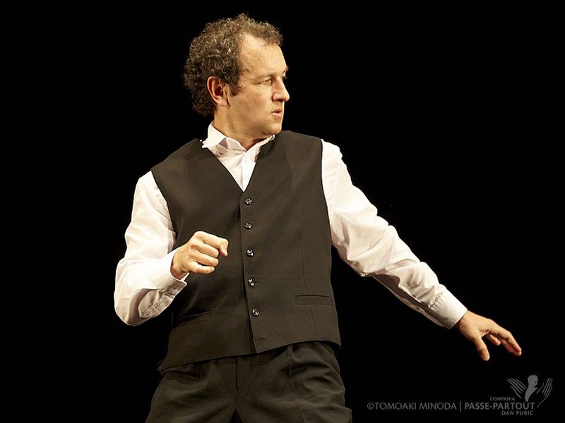 Puric a devenit celebru pentru spectacolele sale de pantomima