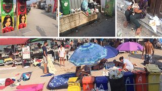 Vacanta pe litoralul romanesc! Costinesti, cea mai murdara, aglomerata si ieftina statiune de la malul marii. Manelele rasuna la orice colt, berea si micii se dau la 3 lei!