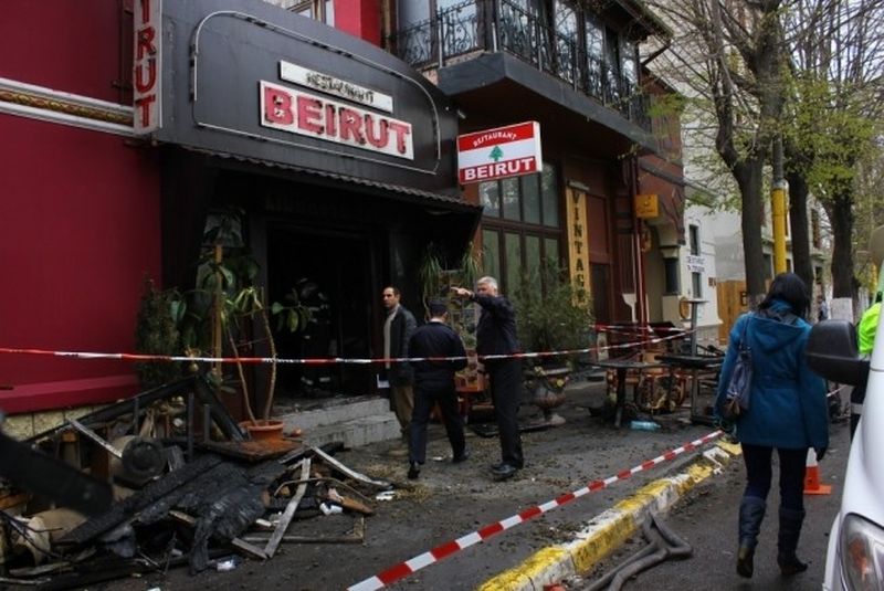 Restaurantul Beirut a fost mistuit de flacari in aprilie 2014