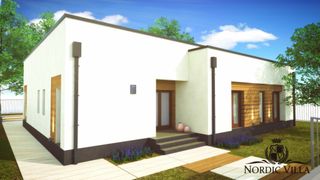 Asa arata o vila in stil scandinav din satul Dumbravita