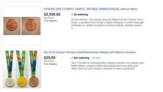 Majoritatea medaliilor de pe eBay sunt replici, insa nu toate