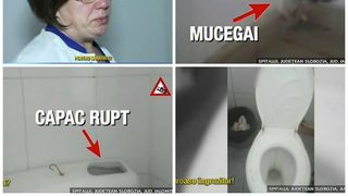 Imagini de groază &icirc;n spitalul din Slobozia. Uşi mizerabile, igrasie, mobilier ca &icirc;n Evul Mediu. Managerul institutiei a izbucnit in plans