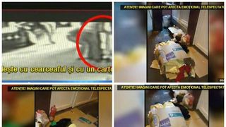 Imagini sfasietoare la Timisoara. O mama si-a lasat copiii sa doarma pe asfalt intr-o cutie de carton: "Ca animalele"