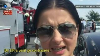 Momente teribile pentru Gabriela Cristea! Pericolul i-a trecut practic pe la ureche pe cand se afla pe Autostrada Soarelui, in drum spre Constanta.