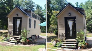 Mama, tatal si baiatul de 18 ani stau in casa asta de doar 15 metri patrati! Cum au reusit s-o amenajeze la interior, au si baie, si bucatarie!