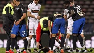 Ekeng s-a prabusit in urma cu patru luni pe gazon, in timpul unui meci