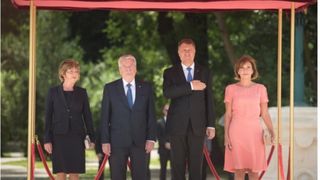 Klaus si Carmen Iohannis, alaturi de cuplul prezidential al Germaniei