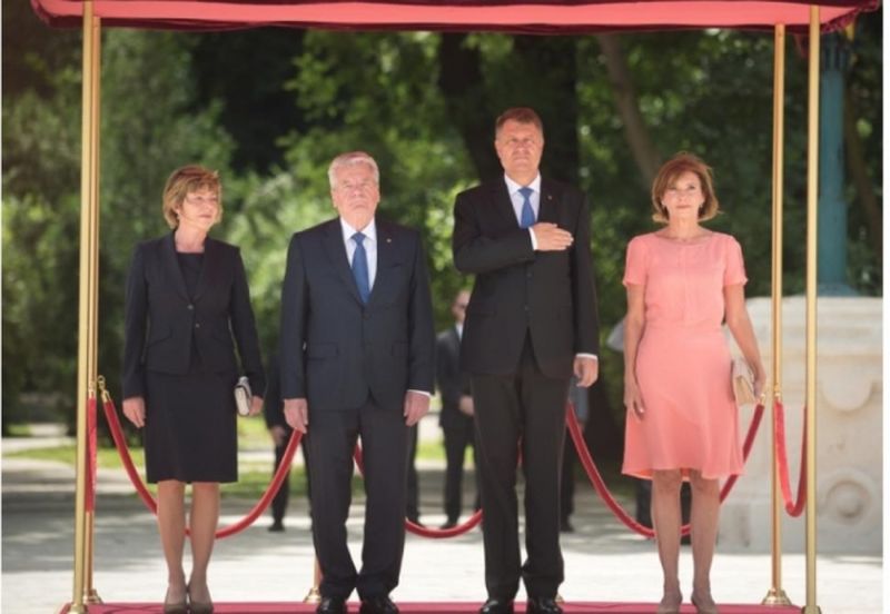 Klaus si Carmen Iohannis, alaturi de cuplul prezidential al Germaniei