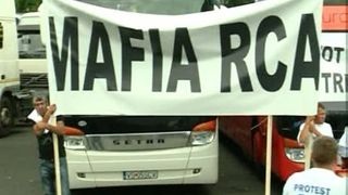 Transportatorii au protestat, nemultumiti de tarifele RCA