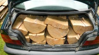 Un rom de 18 ani, prins la furat de lemne cu BMW. Politistii au avut un soc cand au descoperit ca transporta o jumatate de metru cub de lemn