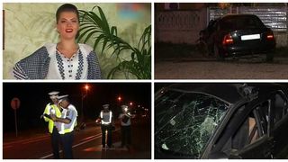 Cantareata de muzica populara, implicata intr-un grav accident. A fost aruncata prin parbriz