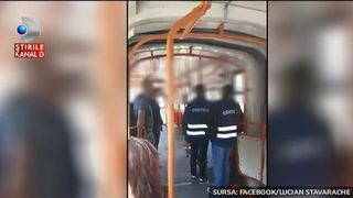 Scandal cu bataie intre controlorii RATB si cativa calatori. Scene de groaza intr-un tramvai din Capitala