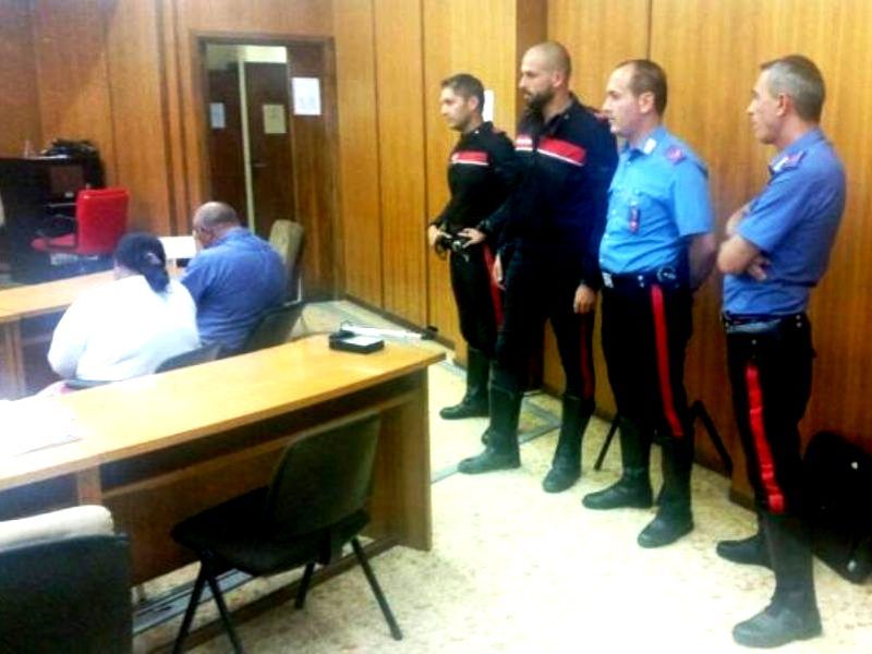 Imagine din sala de judecata