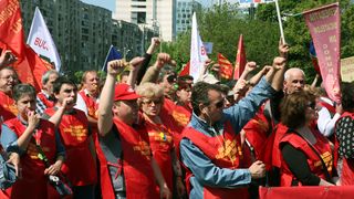 Postasi din toata tara au protestat: "Vrem sa muncim". Oamenii sunt nemultumiti de salarii