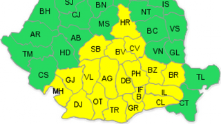 ANM: Informare de ploi, intensificari ale v&acirc;ntului si precipitatii mixte, incep&acirc;nd de marti dimineata, in intreaga tara
