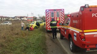 Accident cu trei victime la Brasov. Printre raniti se afla si o femeie insarcinata