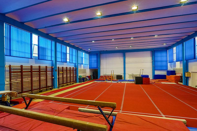 Aici se antreneaza micutele gimnaste