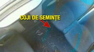Cum decurge o calatorie cu trenul pe centura feroviara a Bucurestiului. Podeaua vagoanelor abia se vede de sub stratul de coji de seminte, iar fumatul este "la discretie"