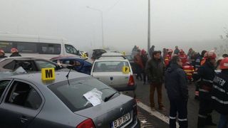 Două dintre victimele accidentului de pe A2 internate la Spitalul Floreasca sunt &icirc;n stare critică