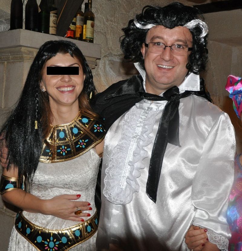 Sorin Blejnar si sotia lui, Andreea