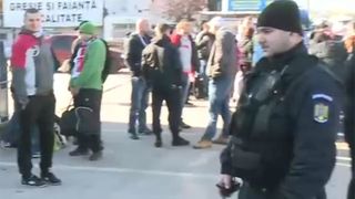 Cod portocaliu de alerta in Bucuresti. Capitala e plina de jandarmi pentru a asigura linistea in timpul meciului dintre Romania si Polonia