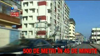 Drumul desprins din iad. Faci 500 de metri in 45 de minute. Se intampla pe o strada din Bucuresti