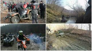 Iubitorii de sporturi extreme au luat cu asalt Muntii Vrancei, la o cursa de enduro. Imagini spectaculoase