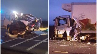 Vrancea: Patru morti si trei raniti grav, dupa ce un microbuz s-a ciocnit cu un camion de marfa. A fost declansat planul rosu de interventie. Traficul a fost reluat | UPDATE