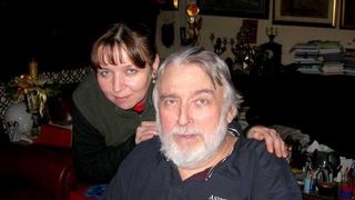 Adrian Paunescu, alaturi de fiica sa cea mare, Ioana