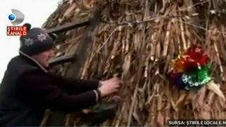 Ce pom de Craciun si-a facut acest moldovean. Tot satul a venit sa il admire: nimeni nu a mai vazut asa ceva