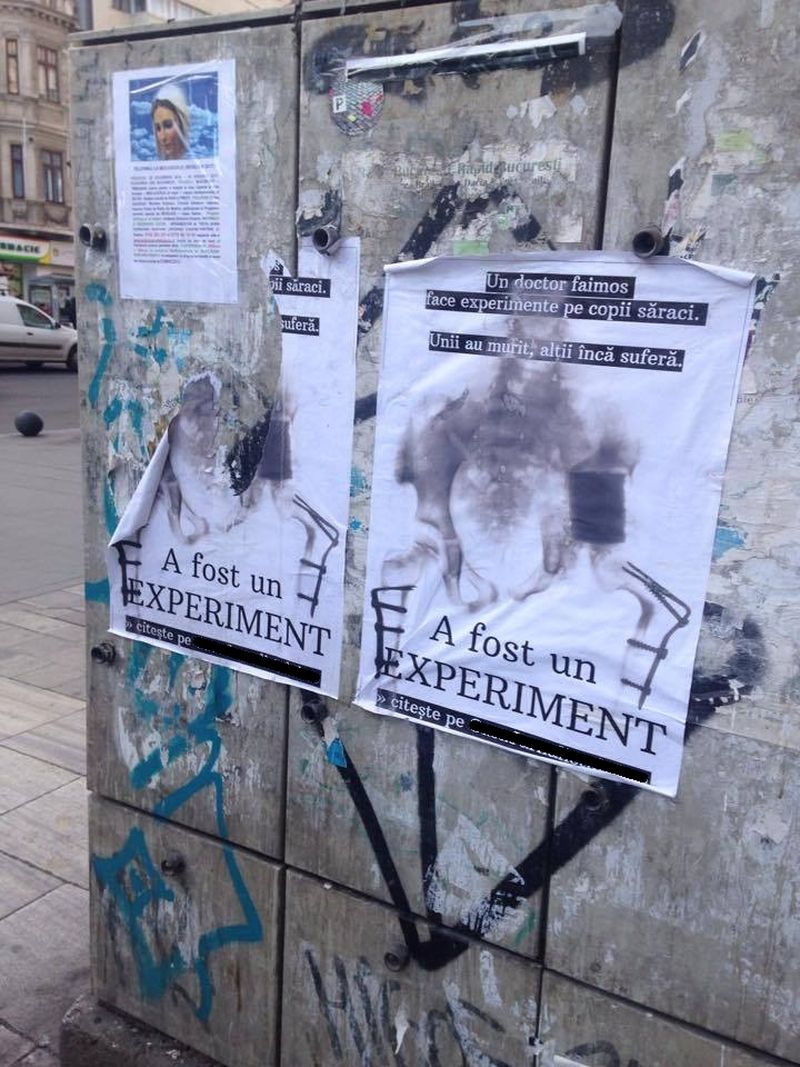 Altele au fost lipite prin Capitala