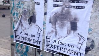 Altele au fost lipite prin Capitala