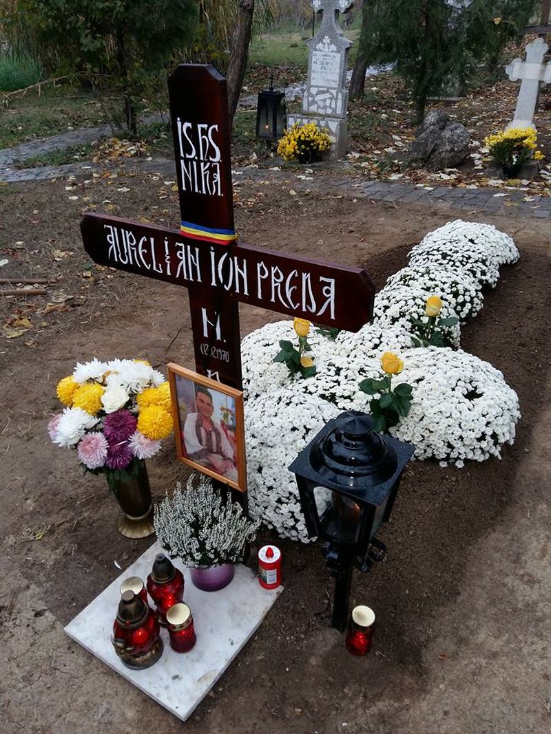 Asa arata initial mormantul lui Aurelian Preda