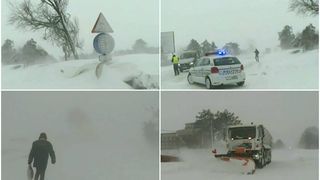 Cel mai puternic viscol din ultimul deceniu a paralizat orasul Constanta. Mii de oameni au ramas blocati. Imagini infioratoare