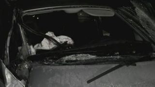 Carambol pe autostrada Timisoara - Lugoj! O platforma, o masina si un trailer care transporta mai multe autoturisme s-au ciocnit puternic.