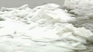 A inghetat Dunarea! Sloiurile uriase de gheata pun in pericol navigatia