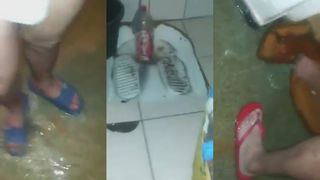 Imagini incredibile dintr-o celula! Detinutii au filmat conditiile inumane din puscarie: apa pe jos, mucegai si mizerie